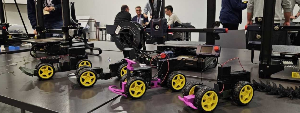 Saját maguk tervezte 3D-nyomtatott autókkal versenyeztek a diákok Pécsett