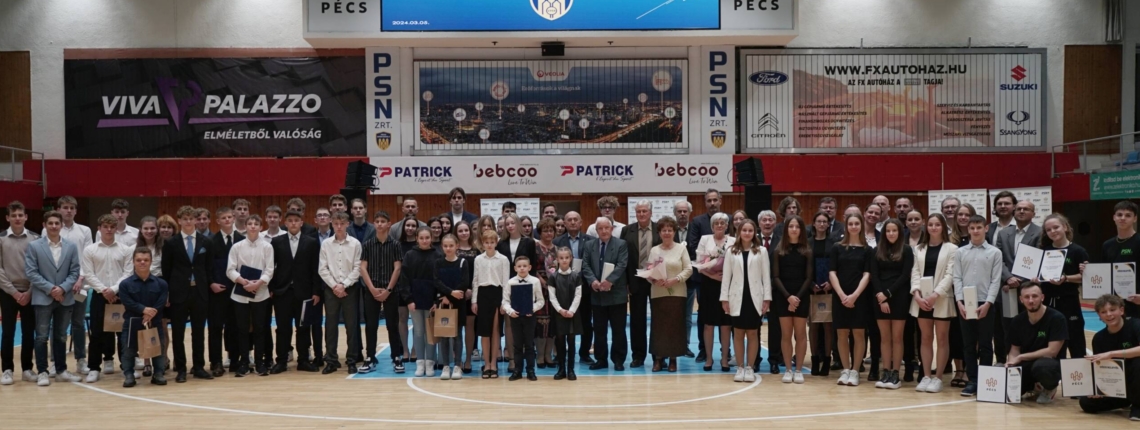 Díjátadó gálával ünnepelt a 65 éves Pécsi Sportiskola