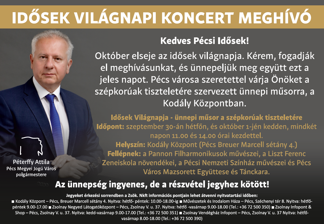 Idősek Világnapja - ünnepi műsor