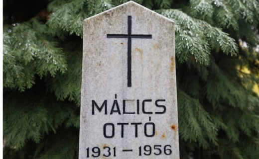 Málics Ottó ’56-os hős sírja