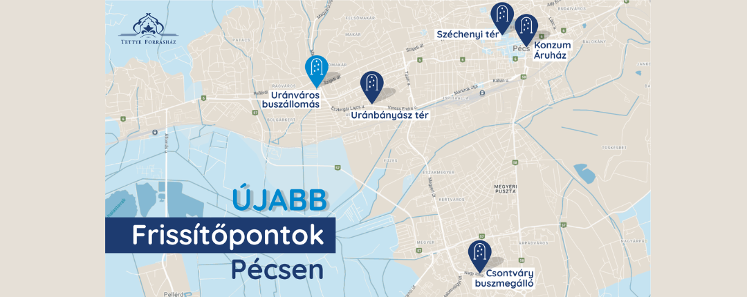 Új hűsítőpont az uránvárosi buszállomáson