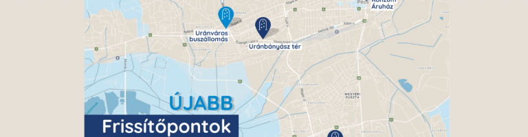 Új hűsítőpont az uránvárosi buszállomáson