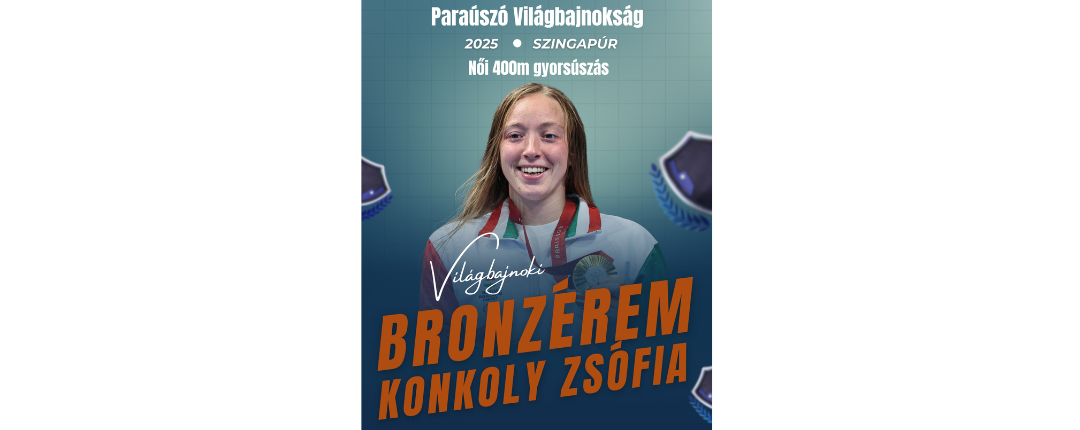Konkoly Zsófia három éremmel zárta a szingapúri paraúszó-világbajnokságot