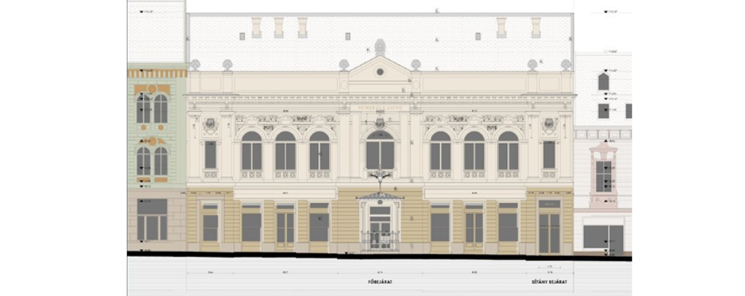 A Király utcában is látható fázisba ér a pécsi Nemzeti Casino felújítása