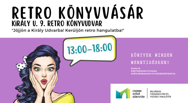 Retro könyvvásár a Retro Könyvudvarban