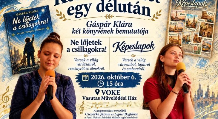 Ne lőjetek a csillagokra!/Képeslapok - vereseskötet bemutatók