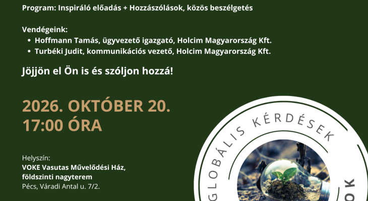 Globális kérdések - helyi válaszok: Fenntartható fejlődési délutánok